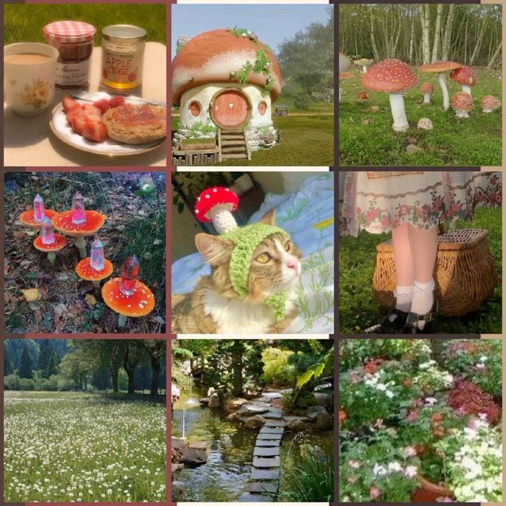 Cottage core moodboard